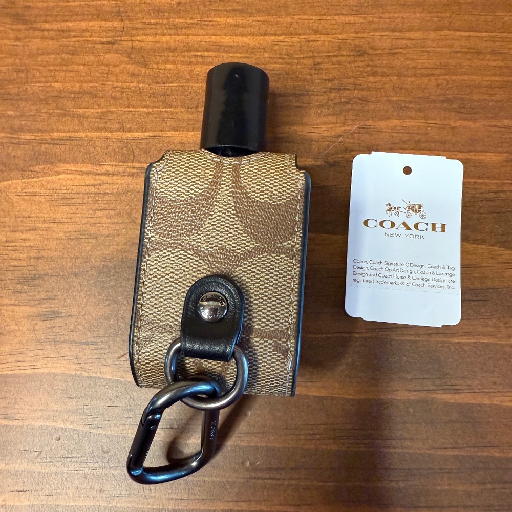 COACH Hand Sanitizer Holder In Signature Canvas - Picture 3 of 6